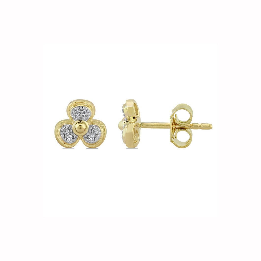 10K Gold Earring / White gold earring /Yellow gold earring /Rose gold earring /white Diamond gold earring /gold stud earring /diamond stud earring