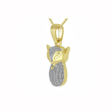 Load image into Gallery viewer, 14K Gold Pendant,White gold pendant,Yellow gold pendant,Rose gold pendant,White Diamond gold pendant,gold pendant,diamond pendant, pendant
