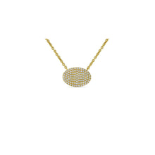 Load image into Gallery viewer, 14K Gold necklace,White gold necklace,Yellow gold necklace,Rose gold necklace,White Diamond necklace,14k gold diamond necklace,gold necklace

