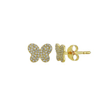 Load image into Gallery viewer, 18K Gold Earring,White gold earring,Yellow gold earring,diamond earring,white Diamond gold earring,18k gold jewellery,gold earring

