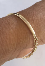 Load image into Gallery viewer, 14K Gold cuff bracelet White gold bracelet Yellow gold bracelet ,Rose gold Bracelet , gold bangle,14k gold bangle,14k gold plain bracelet
