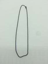 Load image into Gallery viewer, rhodium chain,sterling silver chain,925 silver chain,black rhodium chain,boll chain
