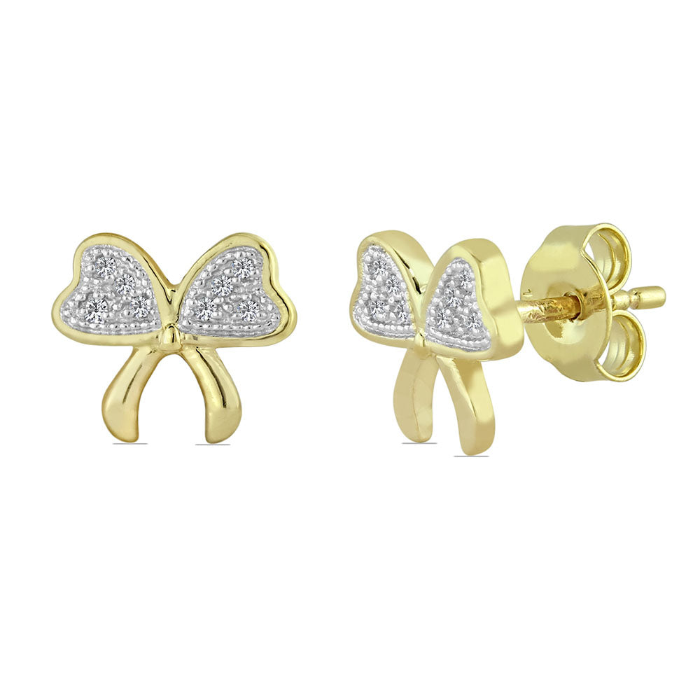 10K Gold Earring/White gold earring/Yellow gold earring/Rose gold earring/white Diamond gold earring/gold stud earring/diamond earring
