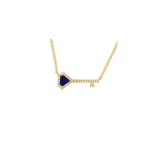 Load image into Gallery viewer, 14K Gold necklace,White gold necklace,Yellow gold necklace,14k lapis necklace, Diamond necklace,14k gold diamond necklace,gold necklace
