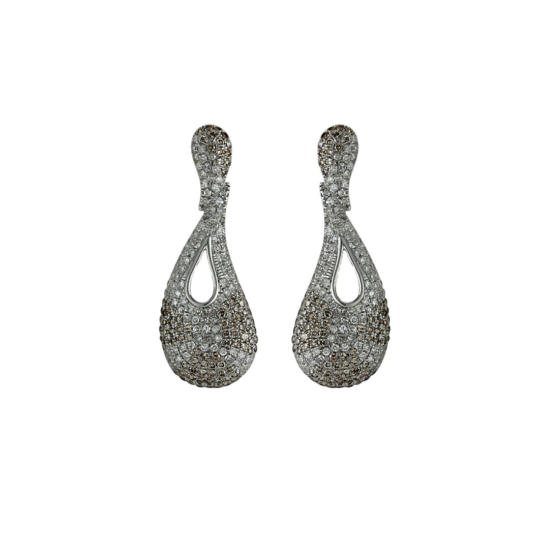 925 sterling silver earring,925 silver earring,diamond earring,sterling silver earring,silver earring with white diamond