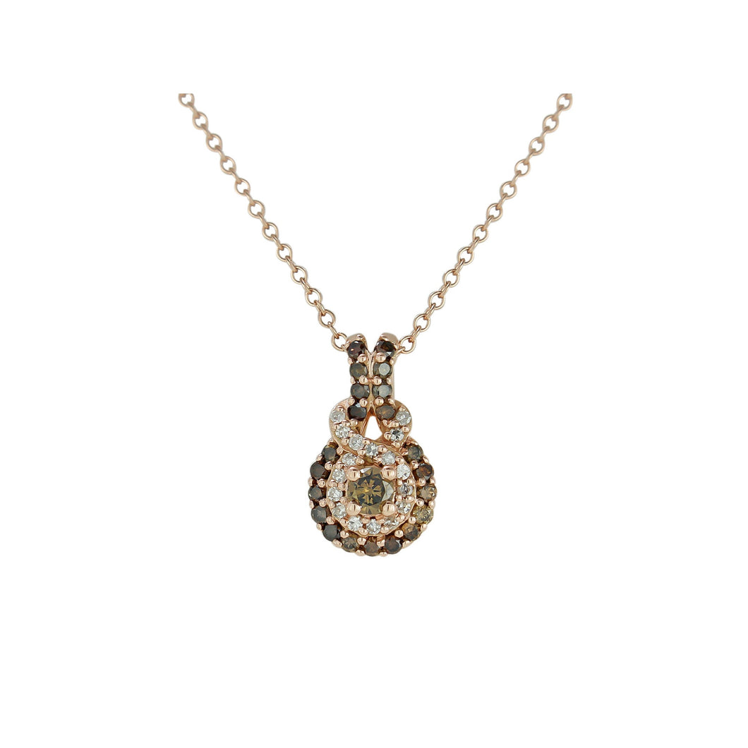 10K Gold Pendent,brown diamond pendant,white diamond pendant,10k diamond pendant,rose gold pendant,10k white diamond pendant