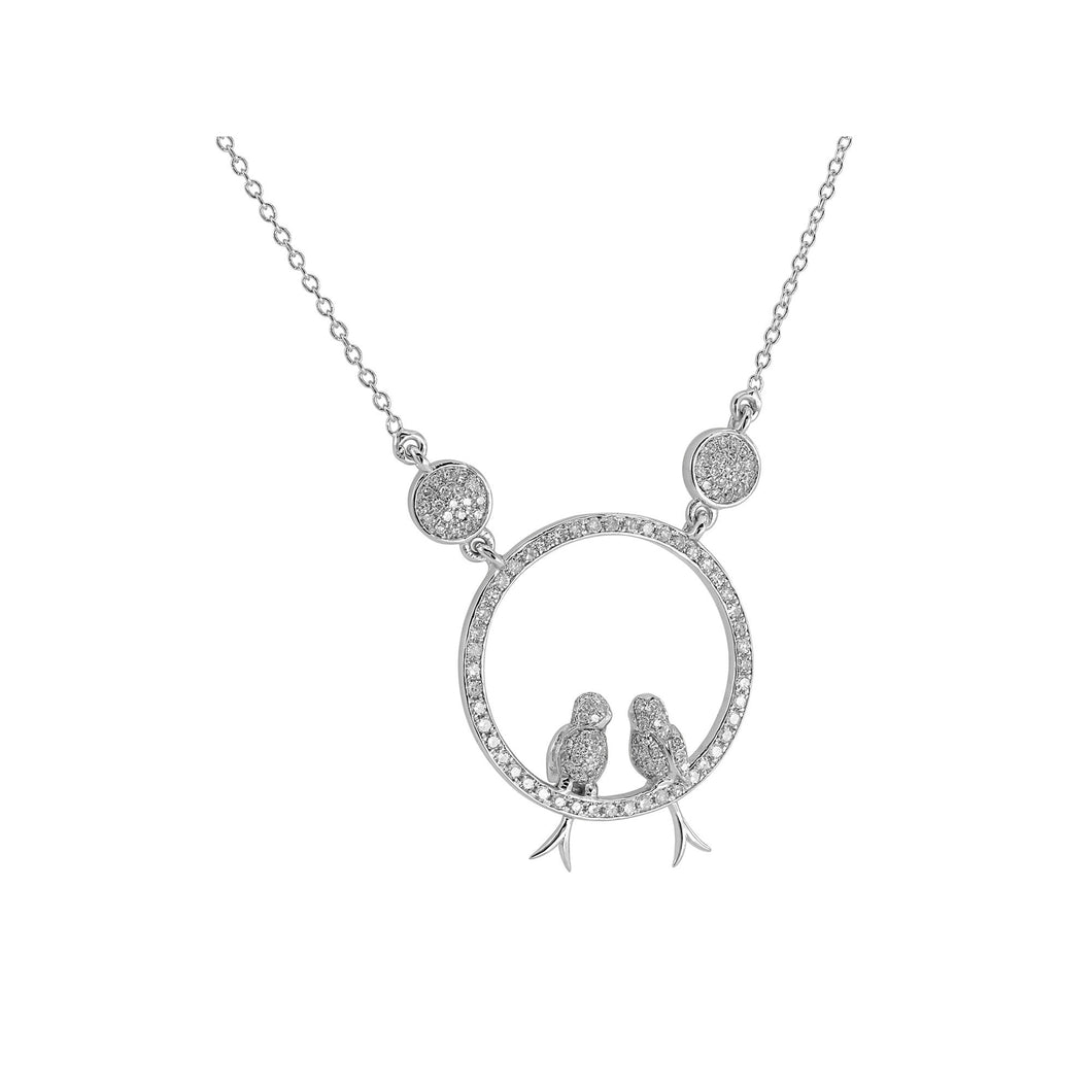 14K Gold necklace,White gold necklace,14k bird necklace,bird necklace,White Diamond necklace,14k gold diamond necklace,gold necklace