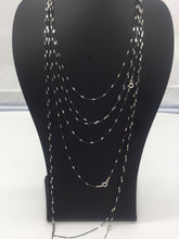 Load image into Gallery viewer, two tone chain,sterling silver chain,925 silver chain,sterling chain,two tone oxodize chain,silver oxodize chain

