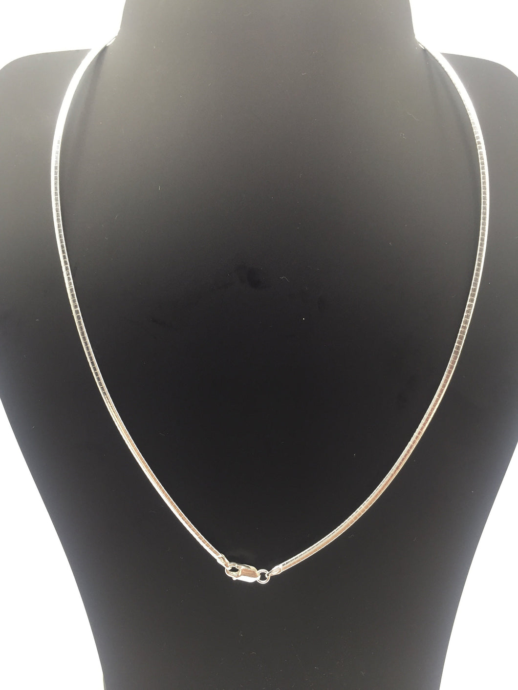 Omega chain,silver chain,sterling silver chain,925 silver chain,flat omega,flat omega chain