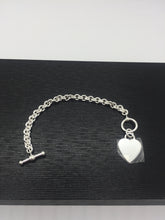 Load image into Gallery viewer, heart bracelet,silver bracelet,sterling bracelet,silver heart bracelet,sterling silver bracelet
