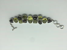 Load image into Gallery viewer, silver bracelet,lemon topaz bracelet,gem stone bracelet,925 silver bracelet,topaz bracelet,smokey topaz bracelet,topaz bracelet
