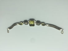 Load image into Gallery viewer, silver bracelet,lemon topaz bracelet,gem stone bracelet,925 silver bracelet,topaz bracelet,citrine bracelet,bali style bracelet
