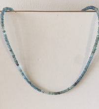 Load image into Gallery viewer, stone beads necklace,moss aqua necklace,bead necklace,gem stone necklace,silver necklace, aquamarine mass necklace,cut stone necklace,
