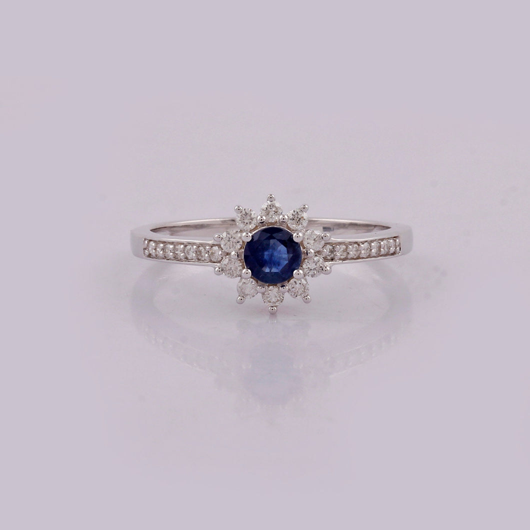 18K Gold ring,blue sapphire ring,Diamond ring ,18K gold sapphire ring,18k sapphire ring,gem stone jewellery,gem stone ring,18k diamond ring